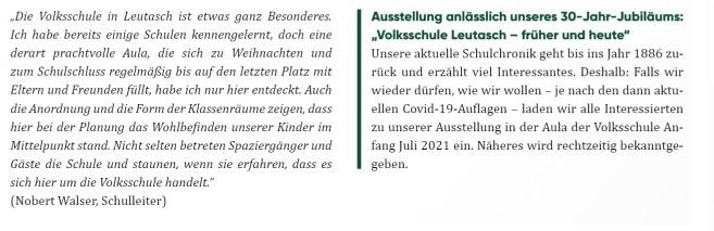© Quelle: Leutascher Gemeindezeitung Mai 2021 Quelle: Leutascher Gemeindezeitung Mai 2021
